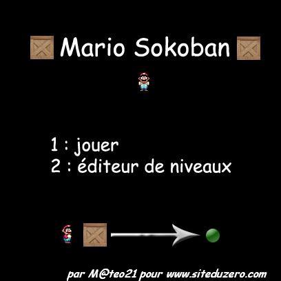 L'écran d'accueil du programme