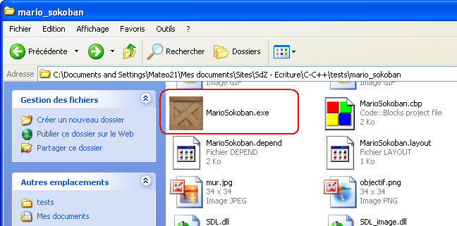 Intégration d'une icône à l'exécutable