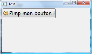 Fenêtre avec bouton