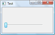Fenêtre avec slider