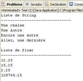 ArrayList et généricité