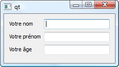 Layout de formulaire