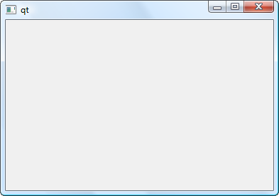 Une QMainWindow vide