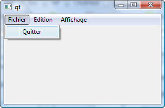 Un élément de menu