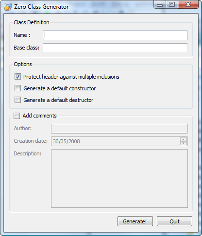 ZeroClassGenerator en anglais