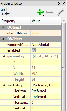 Éditeur de propriétés