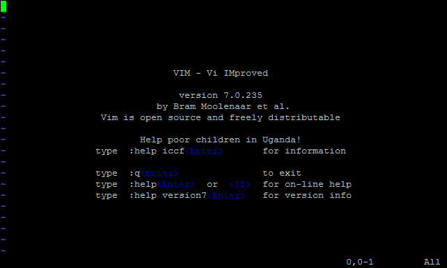 Vim — On a connu moins austère, mais c'est un éditeur de texte, après tout