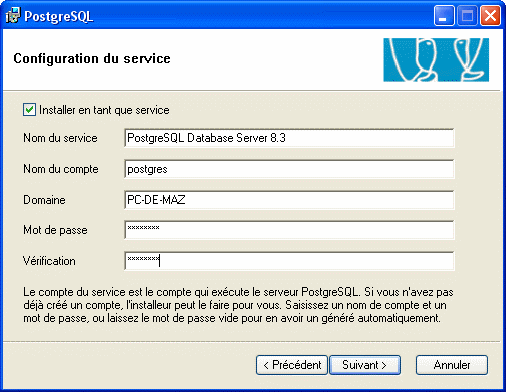 Installation - Étape 5