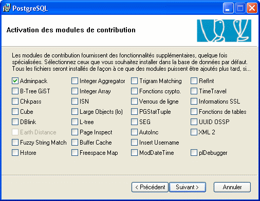 Installation - Étape 8