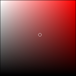 Incrustation couleur - Zone de couleurs dans le sélecteur