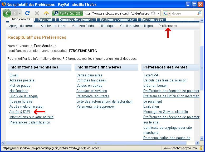 Sandbox PayPal Get API