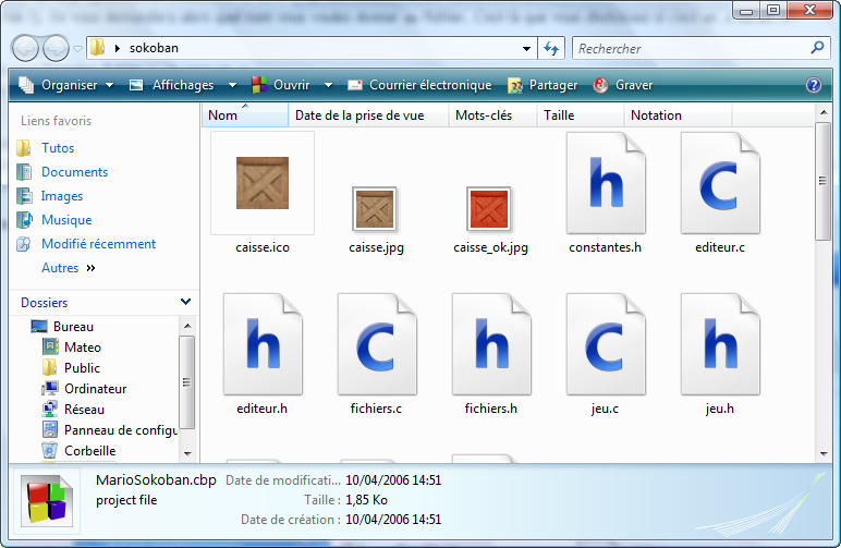 Un dossier de projet