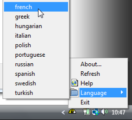 Modification de la langue