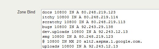 Définition des enregistrements (expert)