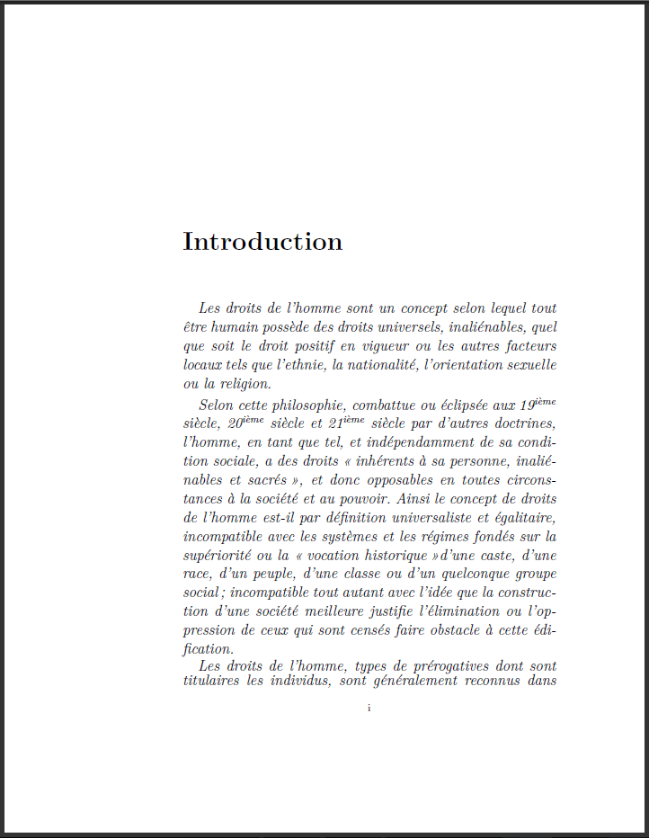 Chapitre d'introduction