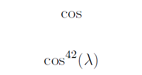 Cosinus dans tous ses états