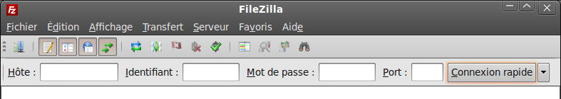 Filezilla Connexion rapide