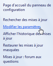 Modifier les paramètres de Windows Update