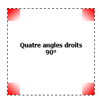 Sélection rectangle de sélection - Angles droits