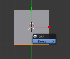 Supprimez le cube en cliquant sur Delete