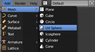 Insérer une UV Sphere