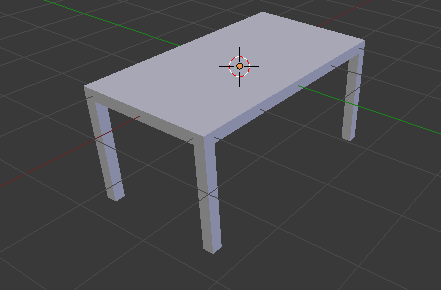 La table est maintenant modélisée