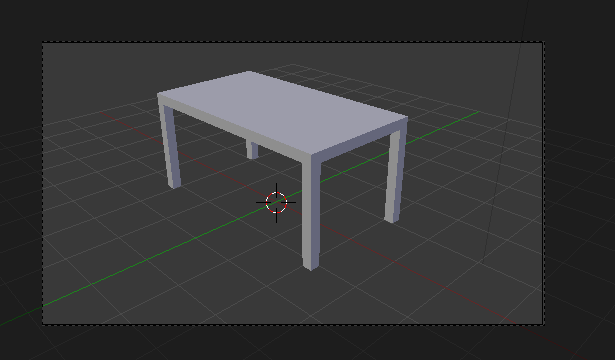 Ça y est, notre table est dans le champ