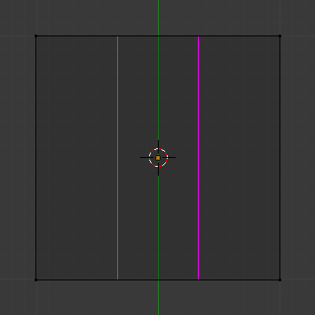 Deux traits verticaux apparaissent