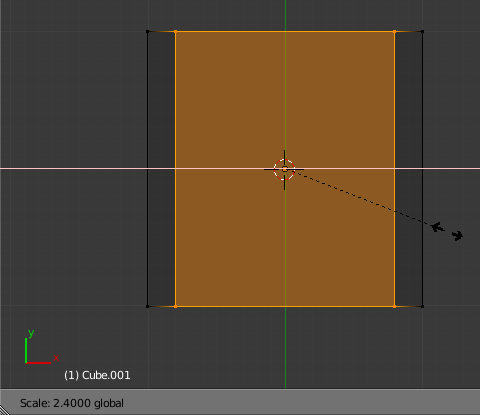 Agrandir l'espace entre les deux coupes
