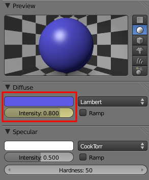 Utiliser les clés pour régler la couleur d'un objet