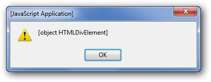 Notre div est bien un objet de type HTMLDivElement