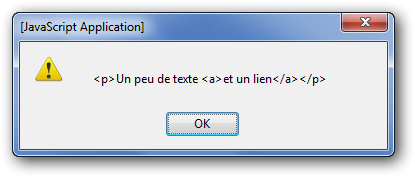 Le contenu de myDiv est bien affiché