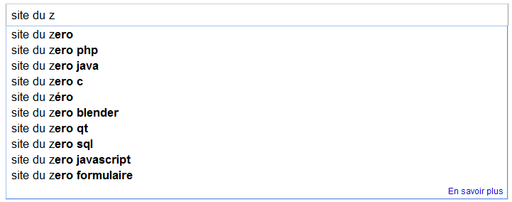 Suggestions de recherches