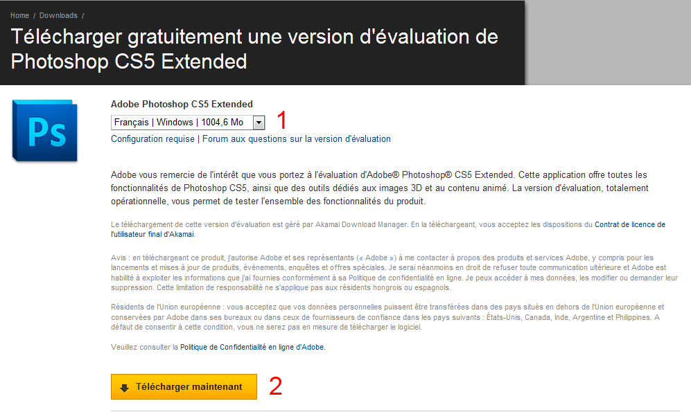 Adobe Photoshop CS5 : essai