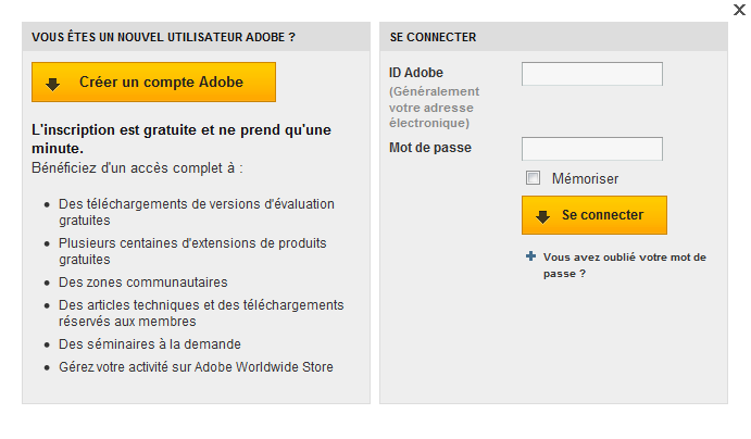 Adobe Photoshop CS5 : compte