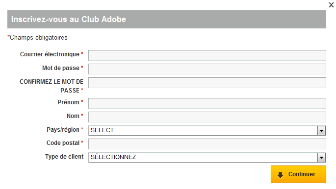 Adobe Photoshop CS5 : inscription
