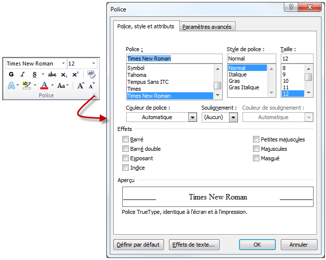 Accès aux fonctions complémentaires du groupe Police
