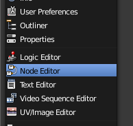 Placer le Node Editor