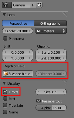 Régler sa caméra pour indiquer le focus