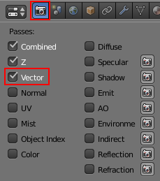 Activez l'information de vitesse pour le rendu