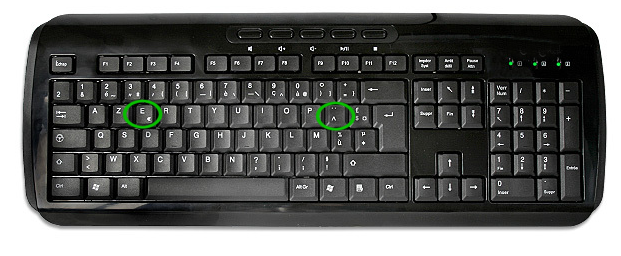 Insertion d'un « ê » dans le document