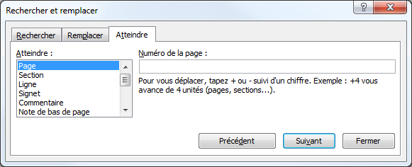 La boîte de dialogue Rechercher et remplacer