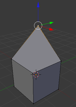 Élévation du premier point de notre cube