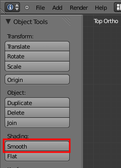 Choisir Smooth dans l'onglet Mesh Tools