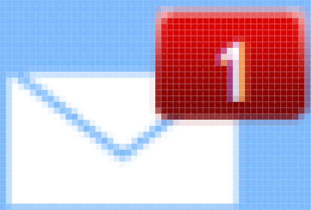 Le pixel - Boite de réception zoomée, pixels apparents