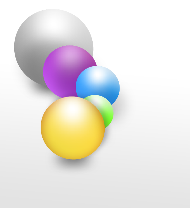 Les calques - Exemple avec les boules