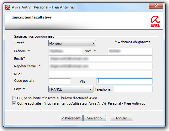 Installation Avira 6