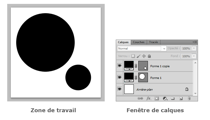 Masquer un calque - Exemple d'utilisation