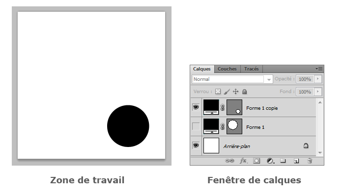 Masquer un calque - Exemple d'utilisation