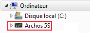 Périphériques amovilbes dans l'explorateur Windows